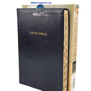 BIBLIA DE ESTUDIO SCOFIELD REINA VALERA 1960 NEGRO PIEL FABRICADA CON INDICE