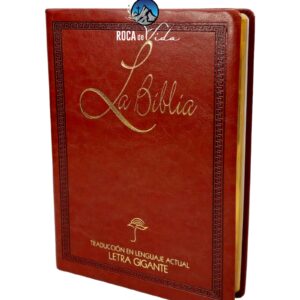 Biblia Letra Gigante 14 Puntos TLA Imitación Piel Color Cafe