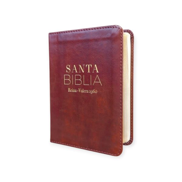 Biblia de tamaño Bolsillo RVR.1960 Imitación Piel cafe