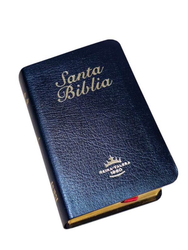Biblia mini de Bolsillo RVR.1960 Imitación piel negro canto dorado - Image 2