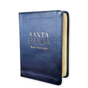 Biblia tamaño Bolsillo Reina-Valera 1960 Imitación Piel negro letra 8 puntos