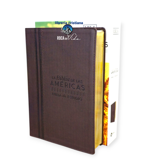 La Biblia DE ESTUDIO DE LAS AMÉRICAS LBLA CAFE LEATHERSOFT COLOR CAFE  (Copy)