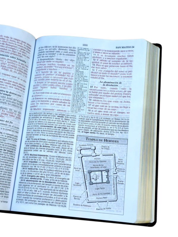La Biblia DE ESTUDIO DE LAS AMÉRICAS LBLA CAFE LEATHERSOFT COLOR CAFE  (Copy) - Image 2