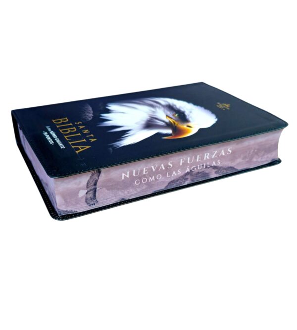 Biblia Letra Súper Gigante 19 Puntos Águila RVR.1960 Imit.Piel Negro