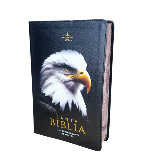 Biblia Letra Súper Gigante 19 Puntos Águila RVR.1960 Imit.Piel Negro - Image 3