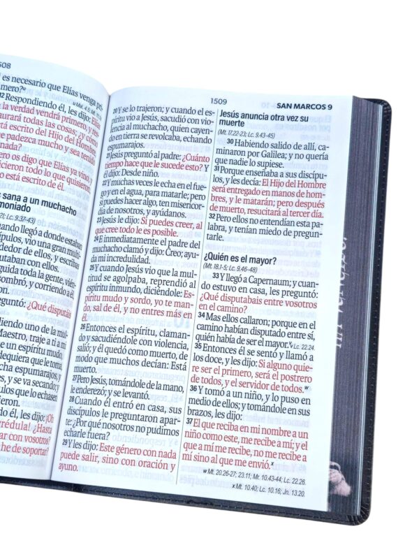 Biblia Letra Súper Gigante 19 punto RV1960 piel negro león Tribu De Juda - Image 5