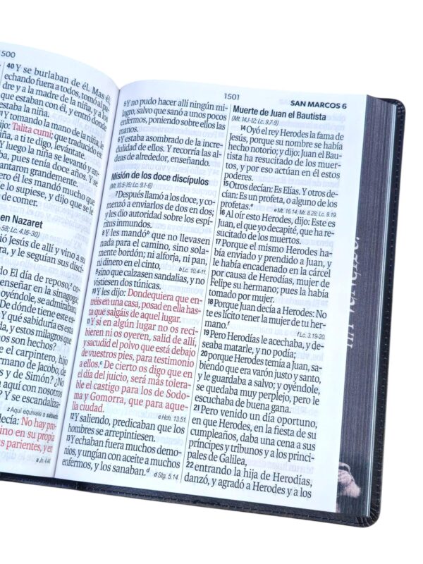 Biblia Letra Súper Gigante 19 punto RV1960 piel negro león Tribu De Juda - Image 4