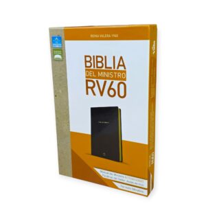 biblia del ministro RVR,1960 negro leathersoft