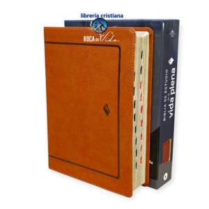 Biblia de estudio vida plena RVR.1960 Imitación Piel Cafe Con Índice