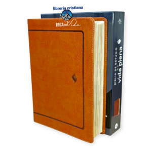Biblia de Estudio de la Vida Plena RV1960, imit piel , café