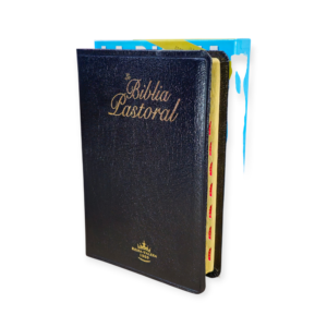 Biblia Pastoral Letra Grande Reina-Valera 1960 Piel Genuina Negro Con Índice