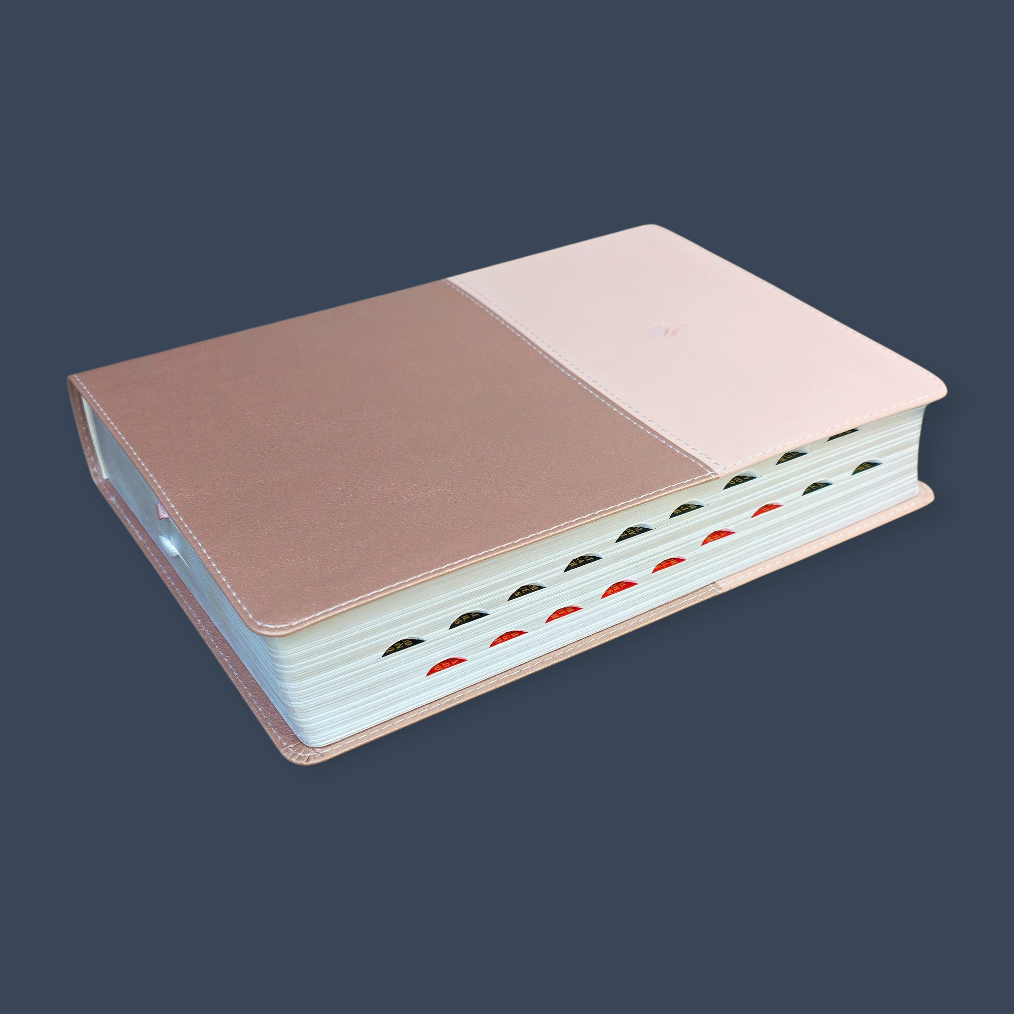 Biblia de Estudio Vida Plena RV1960,para Mujer imit piel , oro Rosa Con Índice - Image 2