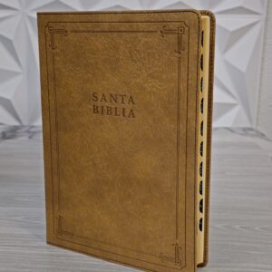 Biblia Letra Grande con Referencias NTV, sentipiel marrón con índice