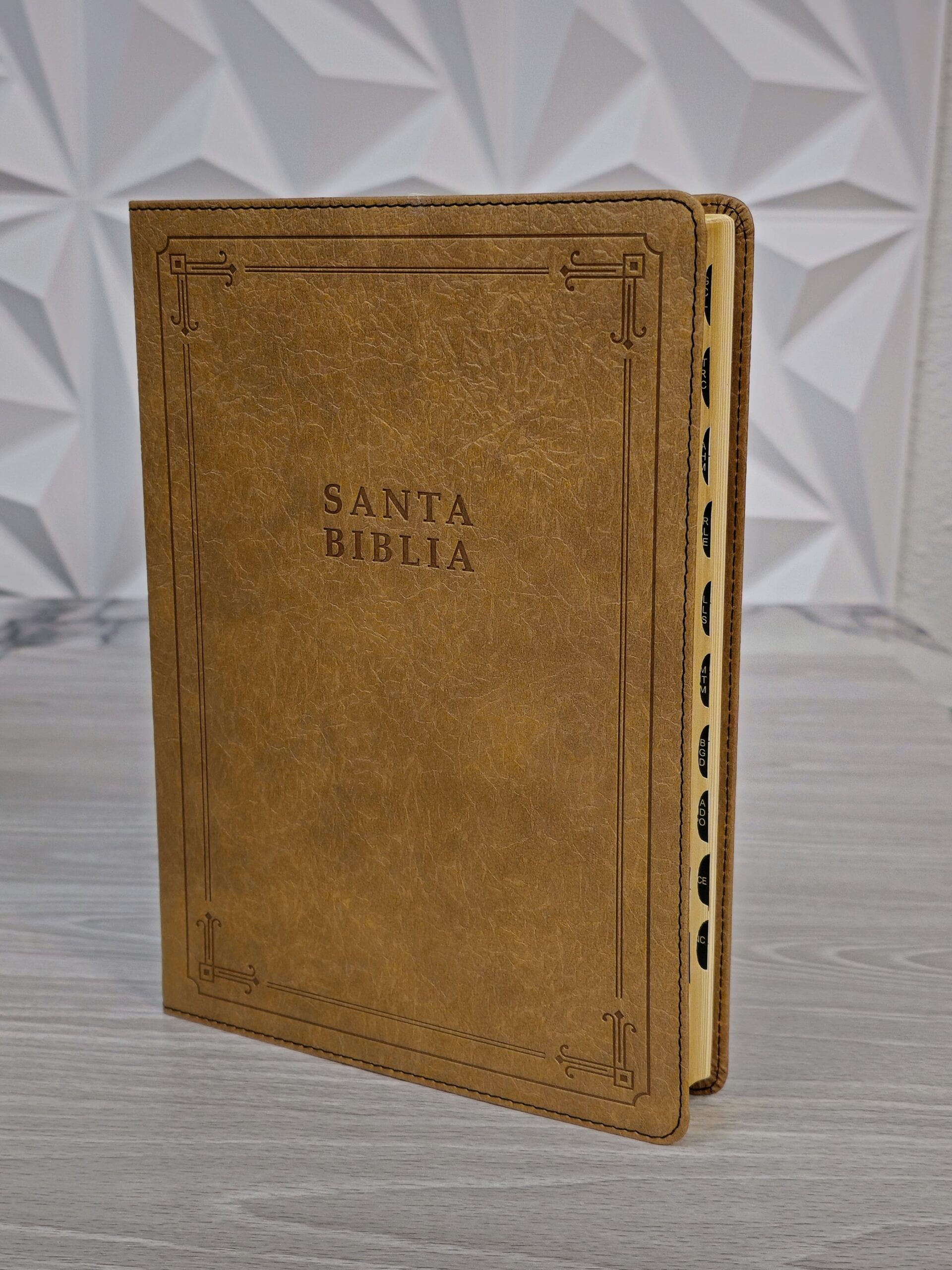 Biblia Letra Grande con Referencias NTV, sentipiel marrón con índice