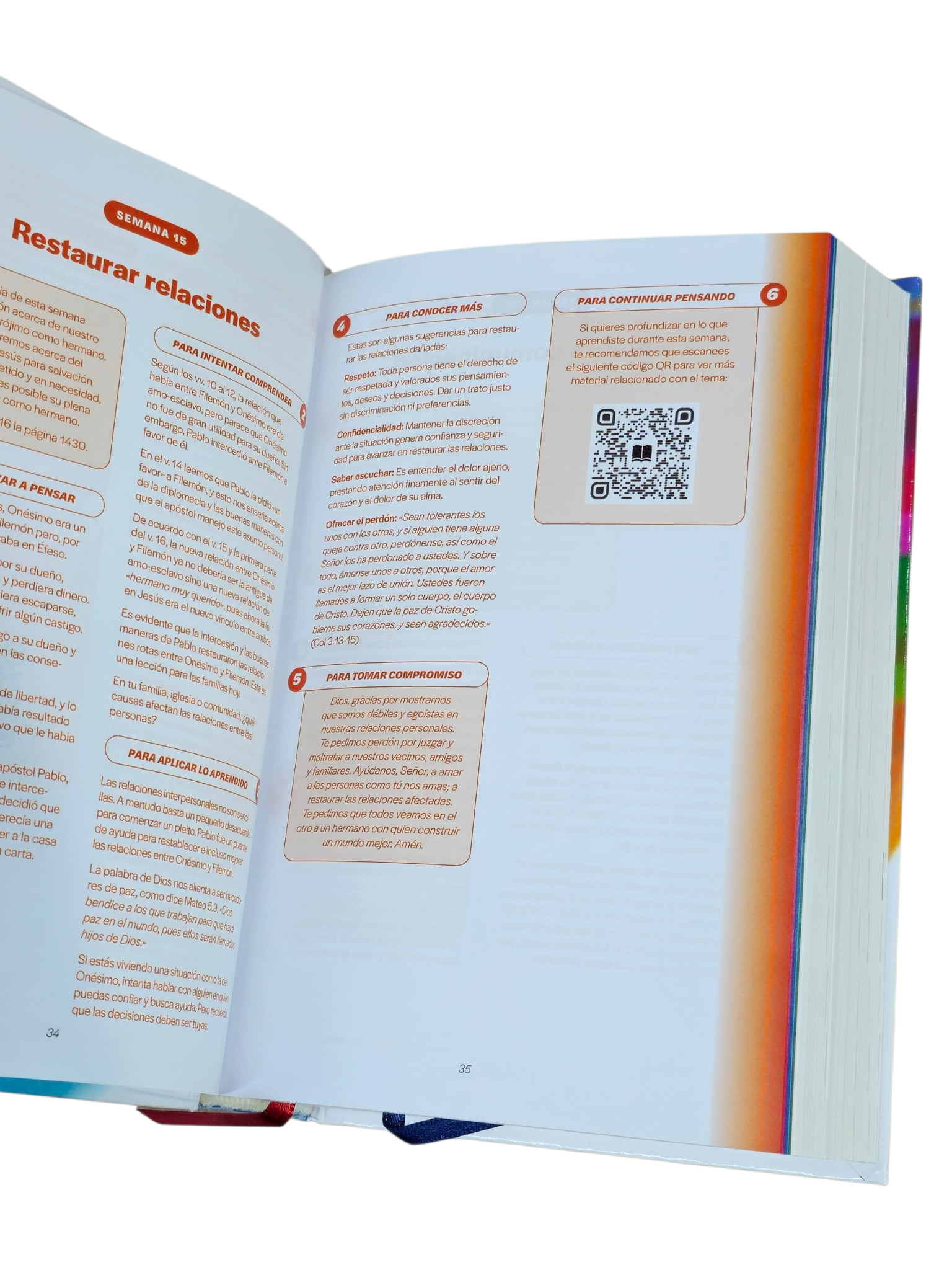 Biblia De Estudio TraducciónLenguaje Actual FamiliasSaludables Tapa Dura - Image 5